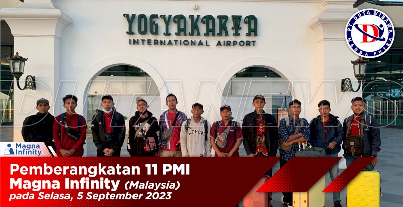 Pemberangkatan 11 PMI Magna Infinty Malaysia (Selasa, 5 September 2023)