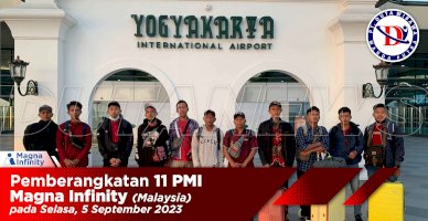 Pemberangkatan 11 PMI Magna Infinty Malaysia (Selasa, 5 September 2023)