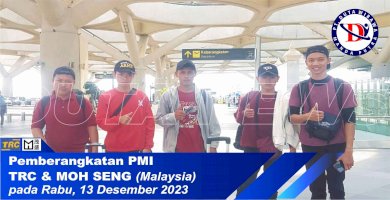 Pemberangkatan TRC & MOH SENG Konstruksi Malaysia