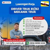 Lowongan Driver Truk B1/B2 dan Mekanik Truk